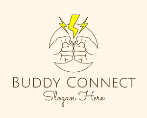 Buddy - Friendship Fist Bump logo design