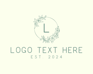 Flower Spa Wreath Logo