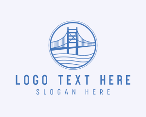 Golden Gate Bridge - Sea Bridge Infrastructure logo design
