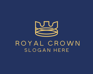 Yellow Royal Crown logo design