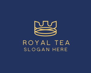 Yellow Royal Crown logo design