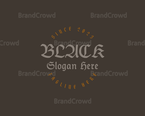 Gothic Clothing Business Logo