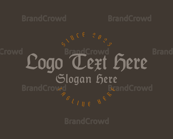 Gothic Clothing Business Logo