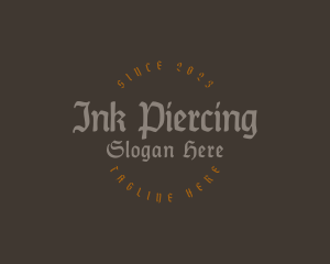 Piercing - Gothic Clothing Business logo design