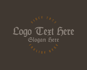 Bar - Gothic Clothing Business logo design