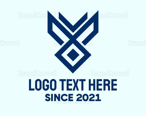 Blue Gaming Symbol Logo