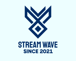 Blue Gaming Symbol  logo design