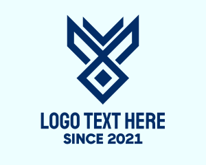 Twitch Streamer - Blue Gaming Symbol logo design