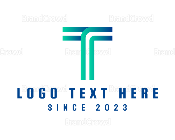 Web Developer Letter T Logo