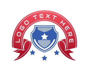 Task Force - Shield Star Banner logo design