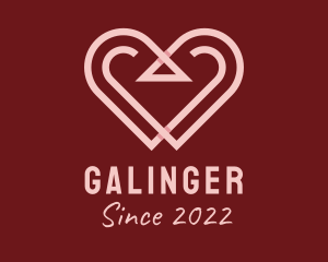 Relationship - Dating Heart Valentines logo design