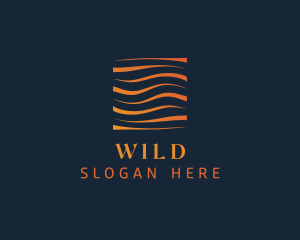 Ocean - Abstract Water Wave Square logo design