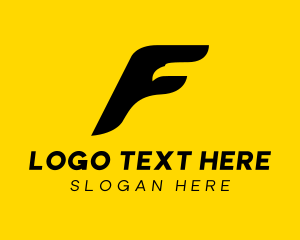 Logistics Falcon Letter F  Logo