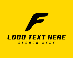 Logistics Falcon Letter F  logo design