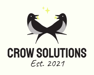 Lunar Crow Astronomy  logo design