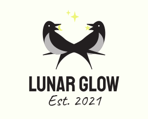 Lunar Crow Astronomy  logo design