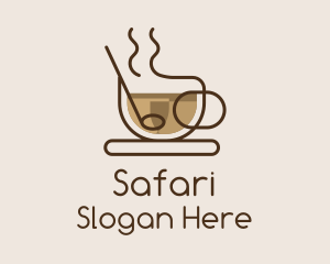 Monoline Cup of Coffee Logo