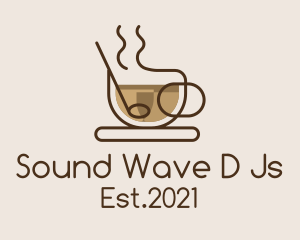 Brew - Monoline Cup of Coffee logo design