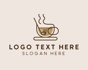 Cup - Monoline Cup of Coffee logo design