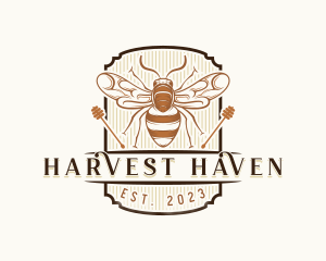 Honey Farm Harvest logo design