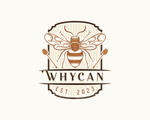 Bee - Honey Farm Harvest logo design