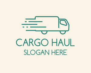 Green  Moving Truck logo design