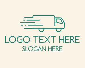 Package - Green  Moving Truck logo design