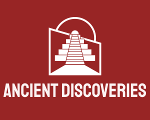 Archaeologist - Architectural Mayan Temple logo design