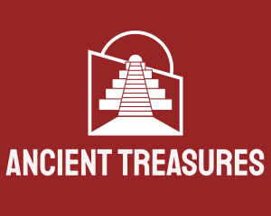 Architectural Mayan Temple  logo design