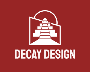 Architectural Mayan Temple  logo design
