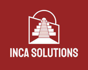 Inca - Architectural Mayan Temple logo design