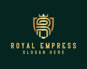 Royal Crown Letter R logo design