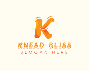 Swoosh Business Letter K logo design