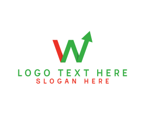 Initial - Logistics Arrow Letter W logo design