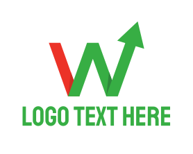 Letter W - Arrow Letter W logo design