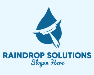 Drop - Squeegee Water Drop logo design