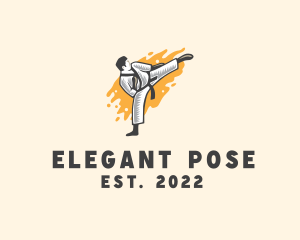 Pose - Taekwondo Martial Arts logo design