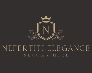 Elegant Crown Crest logo design