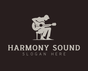 Acoustic - Guitar Acoustic Instrument logo design