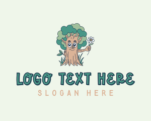 Tree Service - Floral Tree Garden logo design