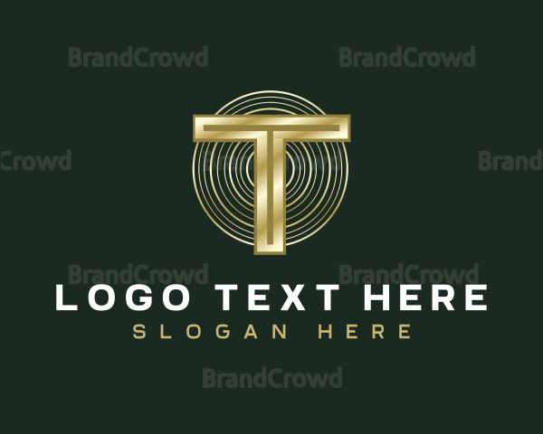 Business Luxury Letter T Logo