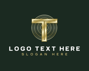 Business Luxury Letter T Logo