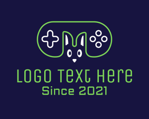 Gamer Youtuber - Bunny Game Controller logo design