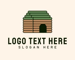 Door - Stick Cottage House logo design