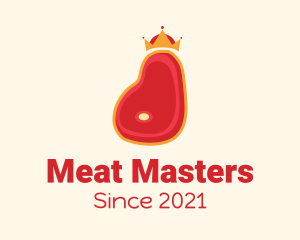 Steak Meat King logo design