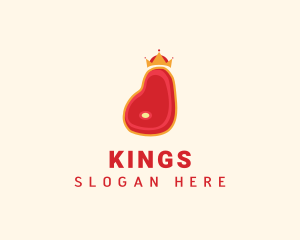 Steak Meat King logo design