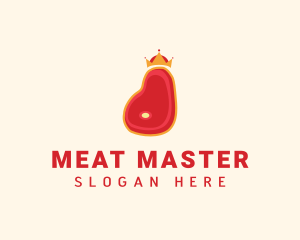 Steak Meat King logo design