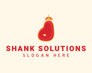 Steak Meat King logo design