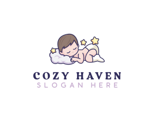 Comfort - Sleeping Baby Dream logo design