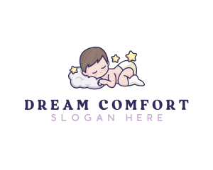 Pillow - Sleeping Baby Dream logo design